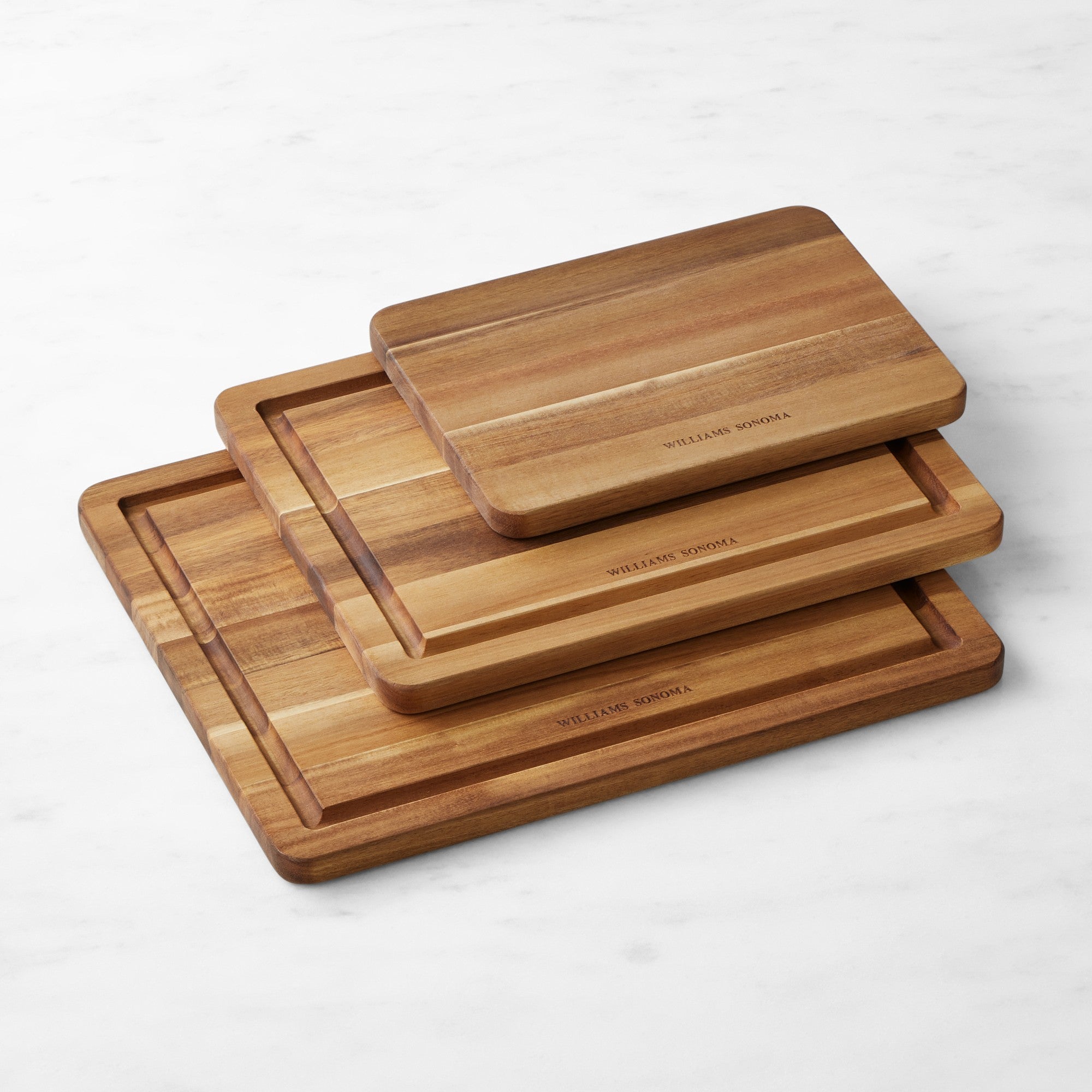 Cutting & Carving Board, Set of 3, Acacia