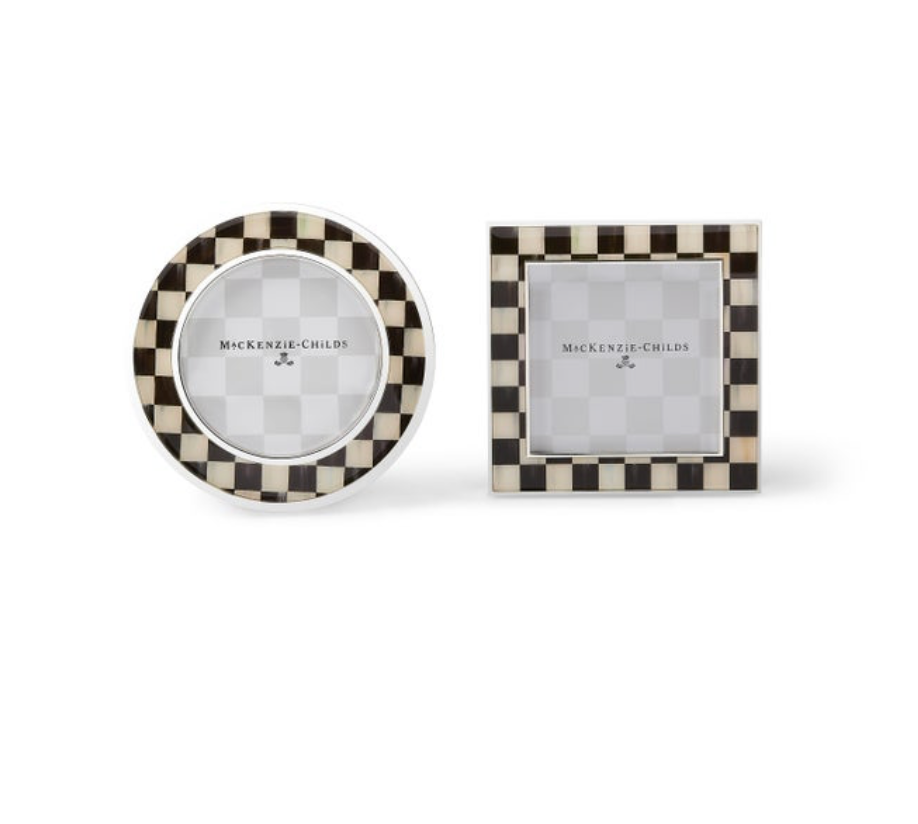 Courtly Check Silver Plated Frames, Set of 2