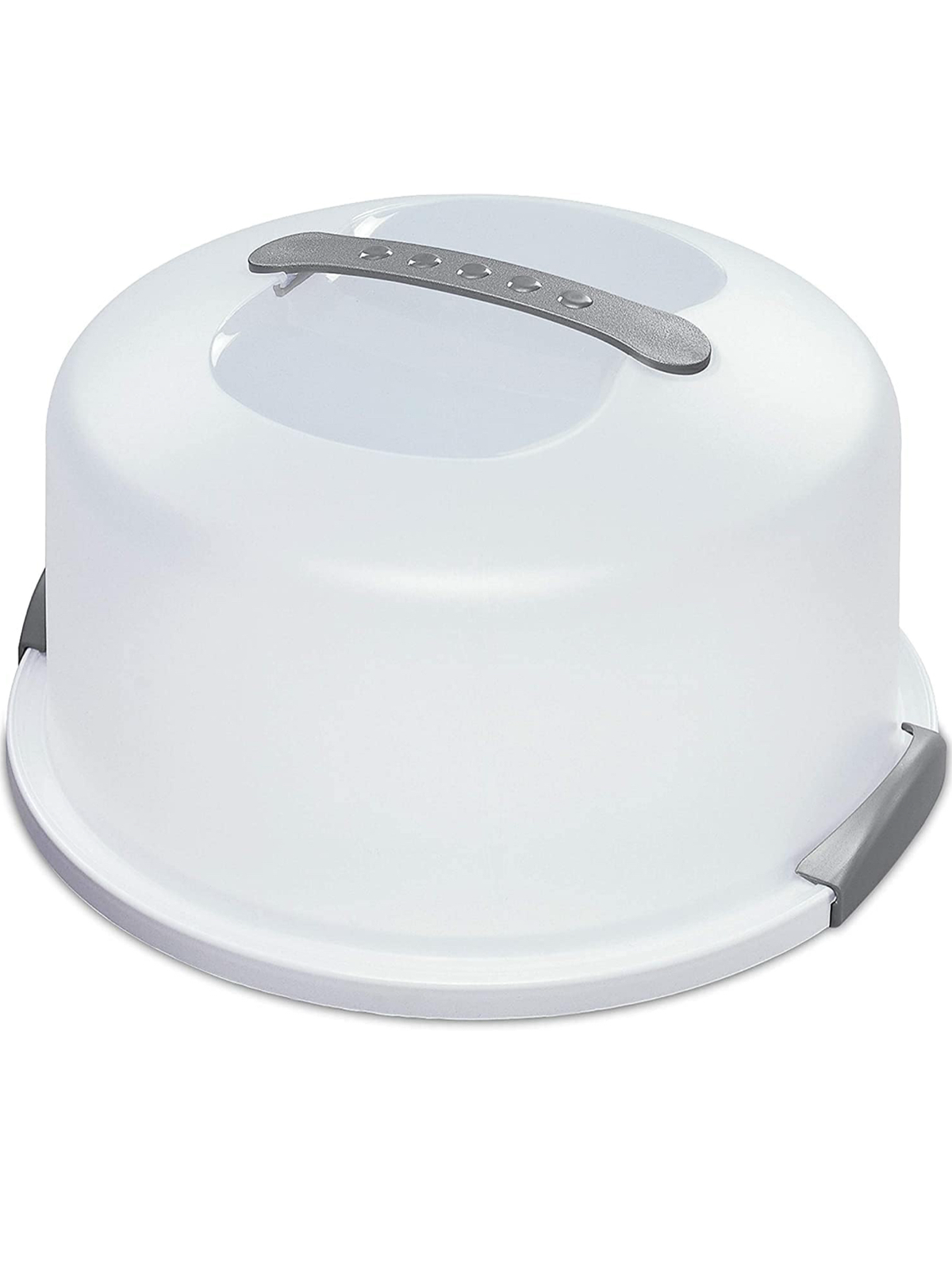 Cake Server Circular Serving Container White
