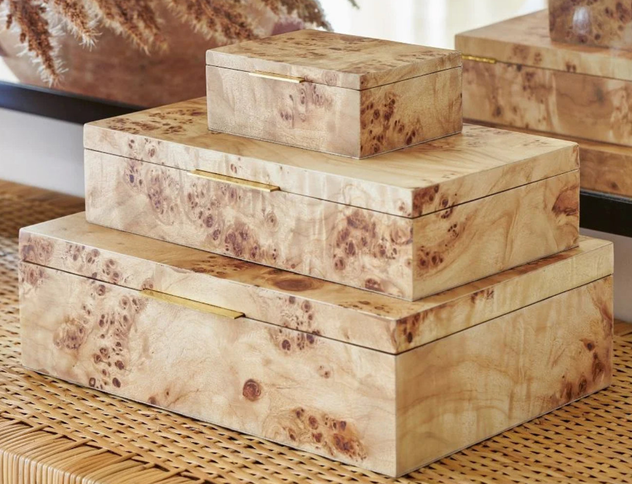 Burlwood Decorative Box
