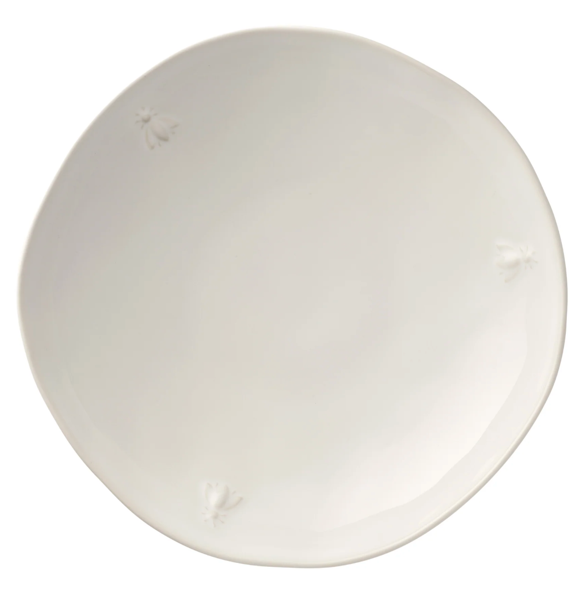 Bee Ceramic Pasta Plate Ecru (Set of 4)