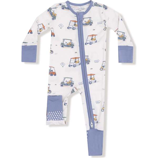 Convertible Romper, Blue Golf Carts