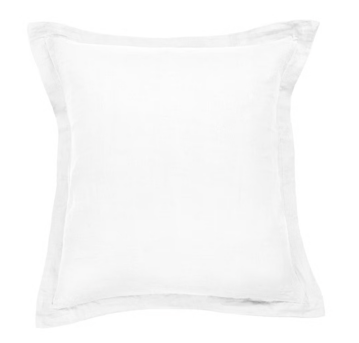100% French Linen Flanged Euro Sham 26" x 26"
