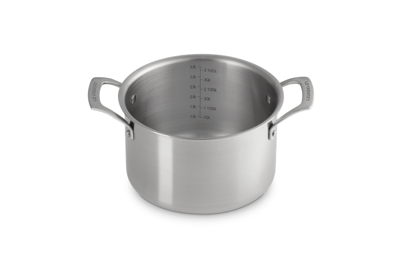Essential Stainless Steel Deep Round Stockpot, 4 qt.