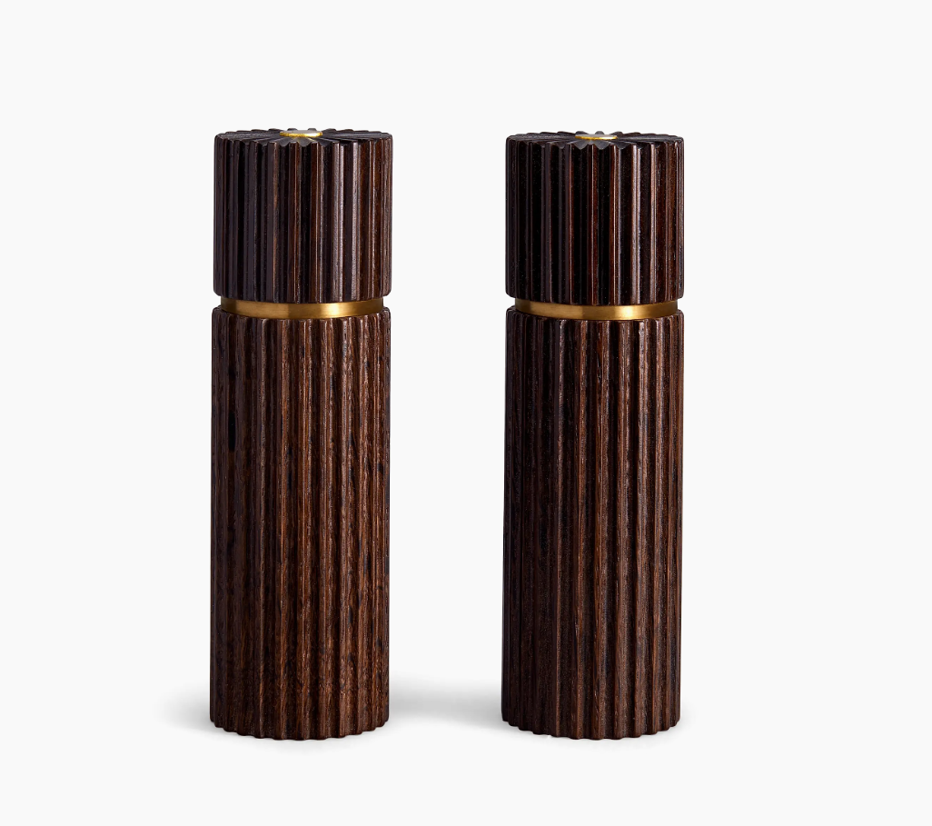 Atelier Ionic Wood Salt & Pepper Mills
