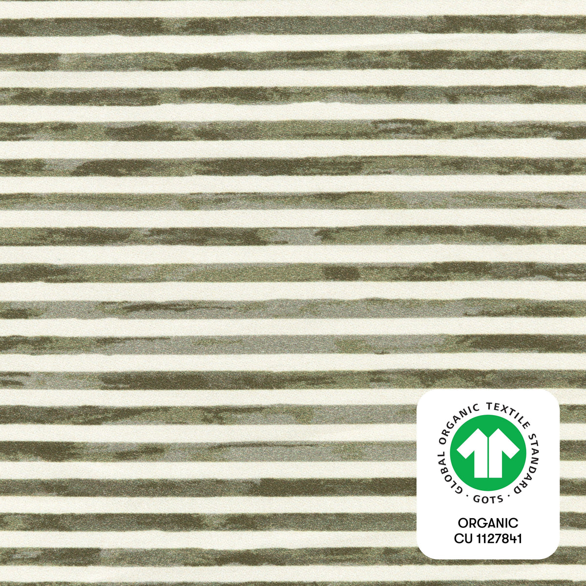 Mini Crib Sheet in GOTS Certified Organic Brushed Cotton by Nate Berkus in Juniper Stripe