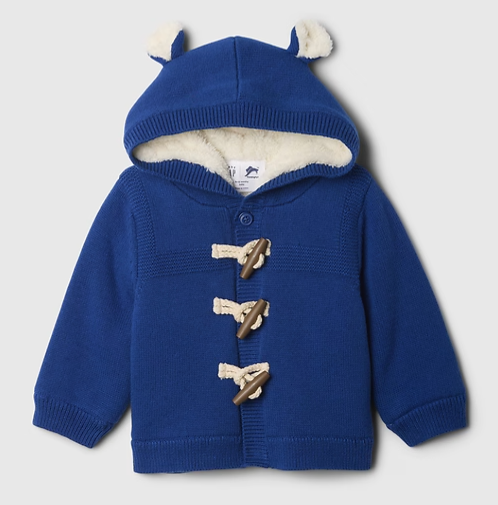 Baby Paddington Toggle Sweater Hoodie