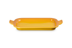 Le Creuset Shallow Rectangular Dish with Platter Lid, 3 qt., Nectar