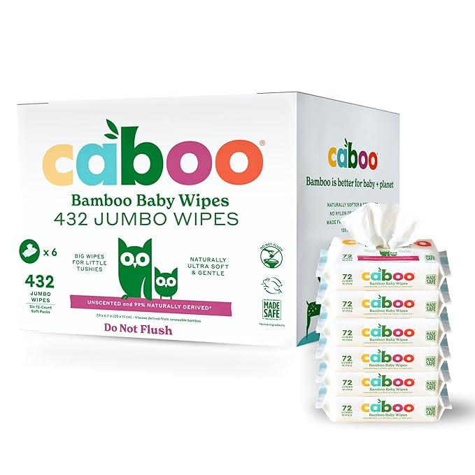 Caboo Baby Wipes 432 count