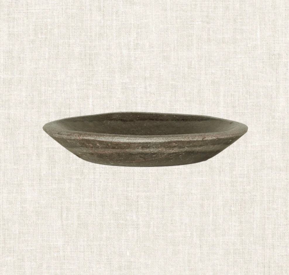 Antique Marble Bowl - Waxed