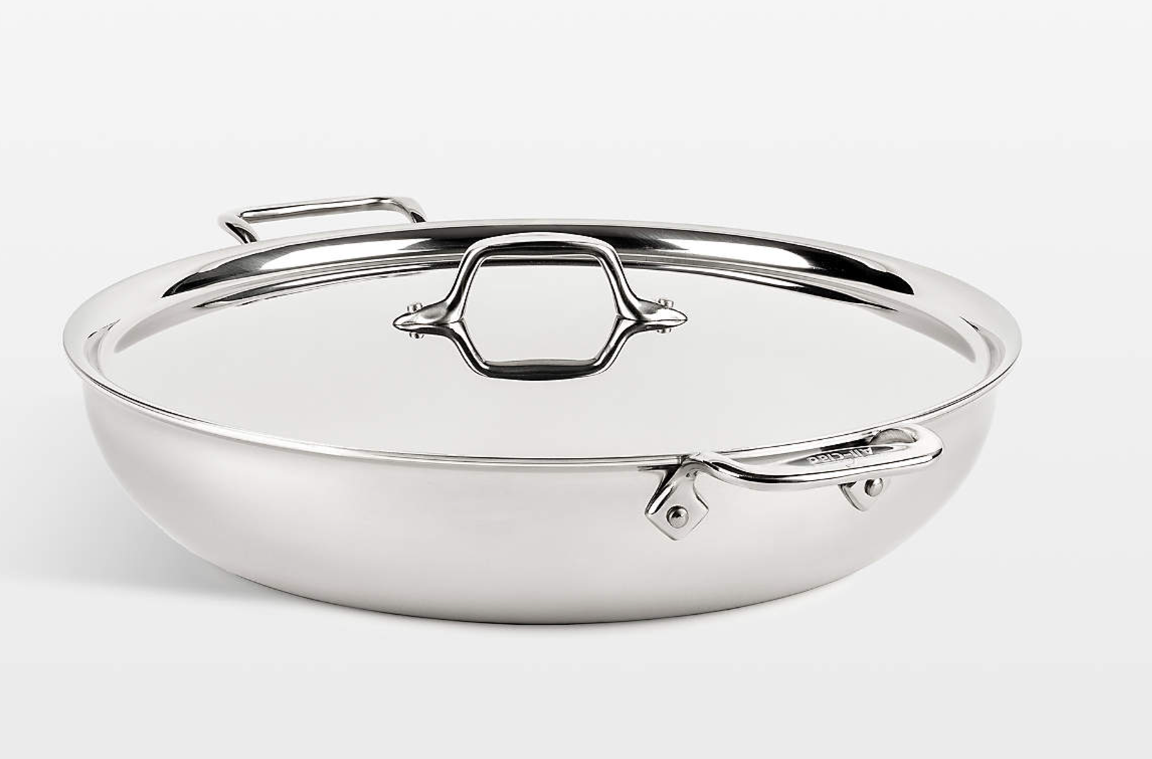 All-Clad D3 7-Qt. Stainless 3-ply Bonded Cookware, Sunday Supper Pan with Lid