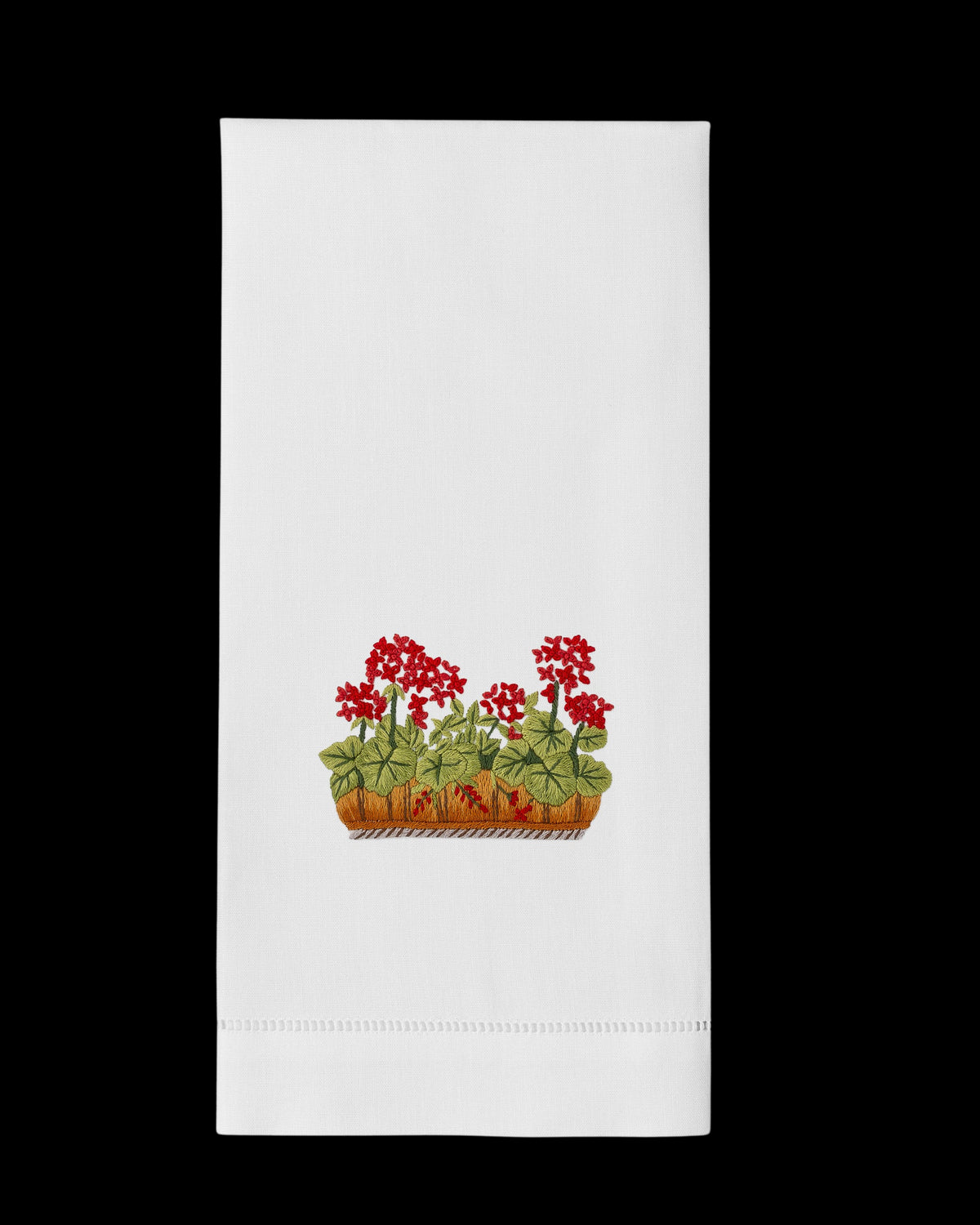 French Geraniums Hand Towel