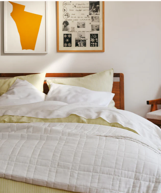 Washed European Linen Core Sheet Set - White, King