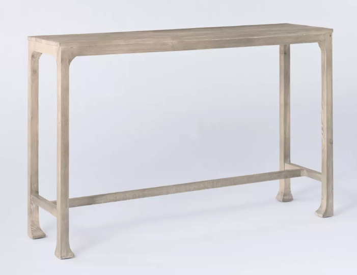 Belmont Shore Curved Foot Console Table Knock Down Natural - Threshold™ designed with Studio McGee