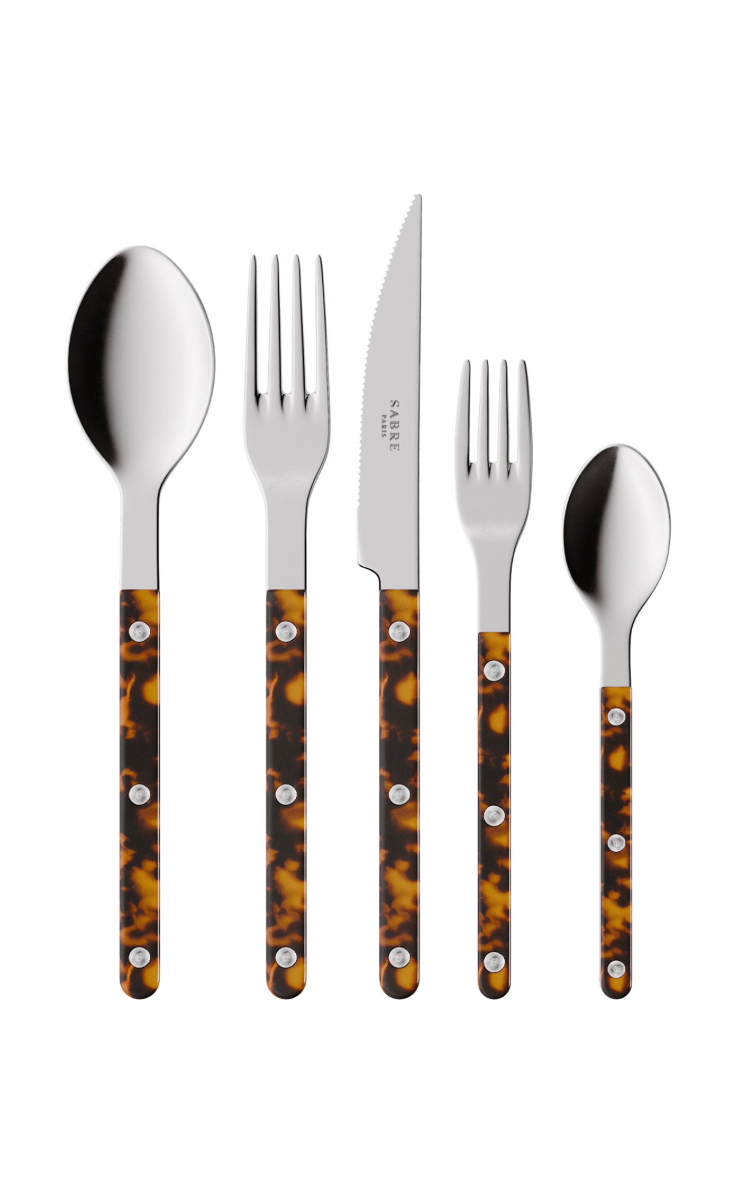 Bistrot Place Setting in Tortoise, Set of 5