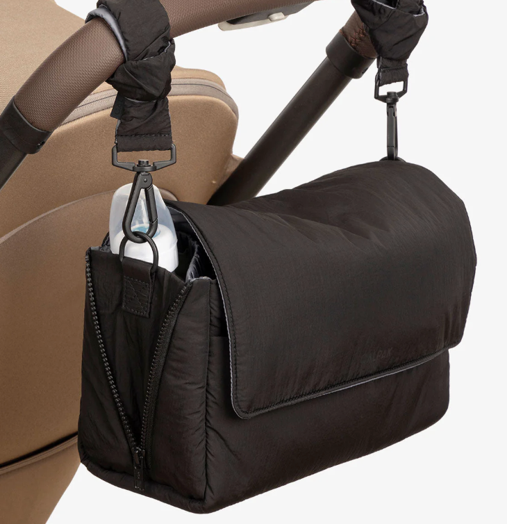 Convertible Stroller Caddy Crossbody in Black
