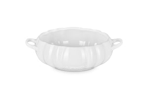 Le Creuset Pumpkin Serving Bowl, 4 qt., White