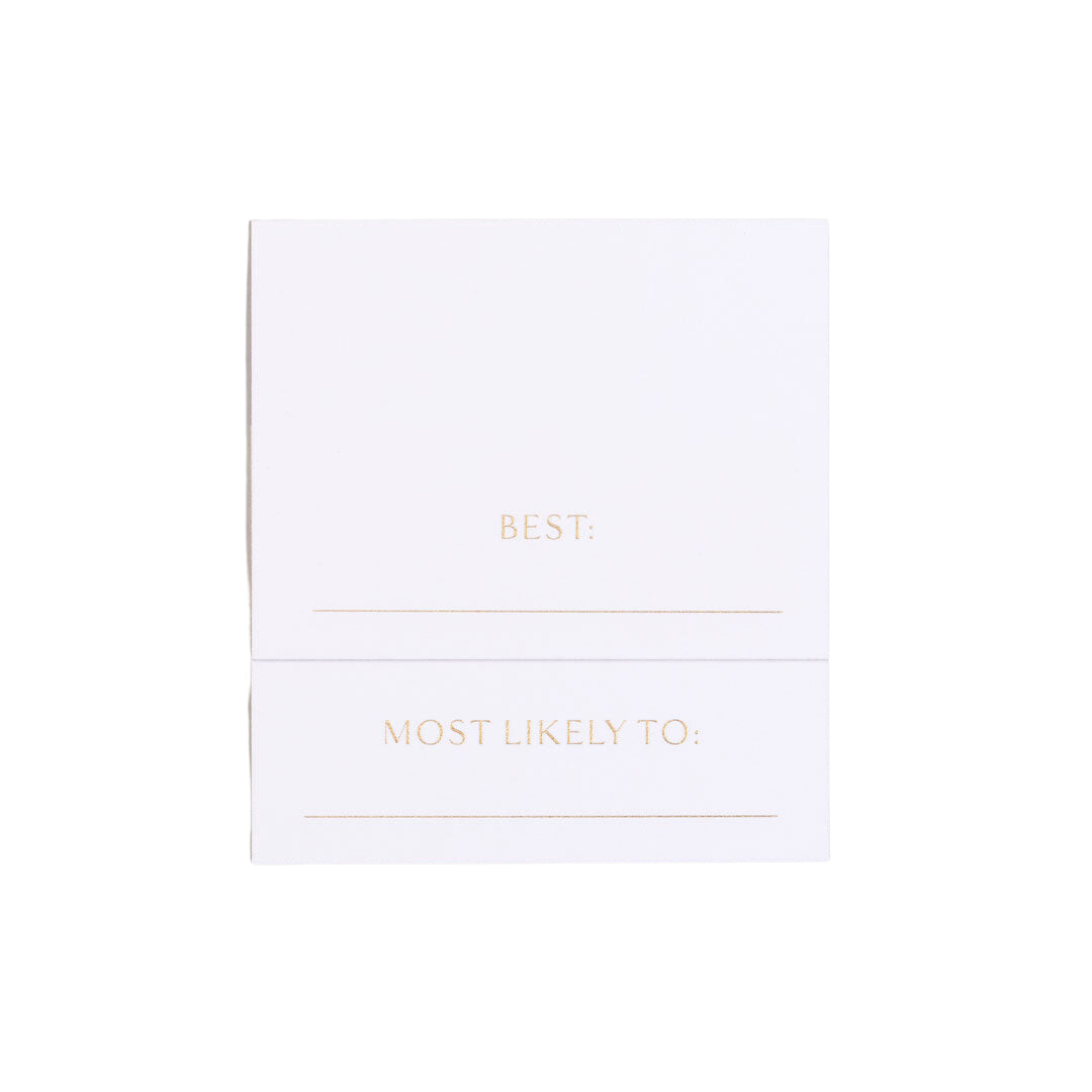 Superlatives Place Cards, Set of 24