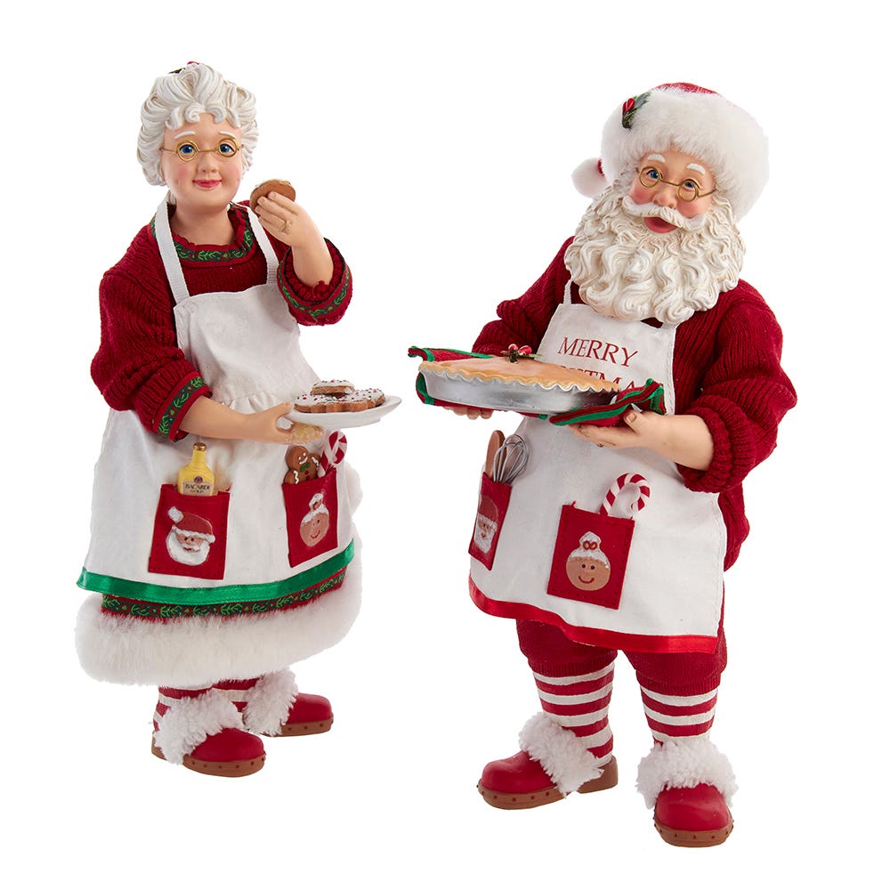 Mr. and Mrs. Santa, Set of 2