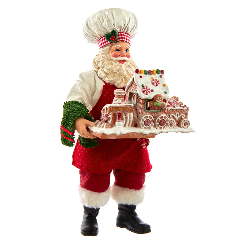 Santa with Gingerbread Train