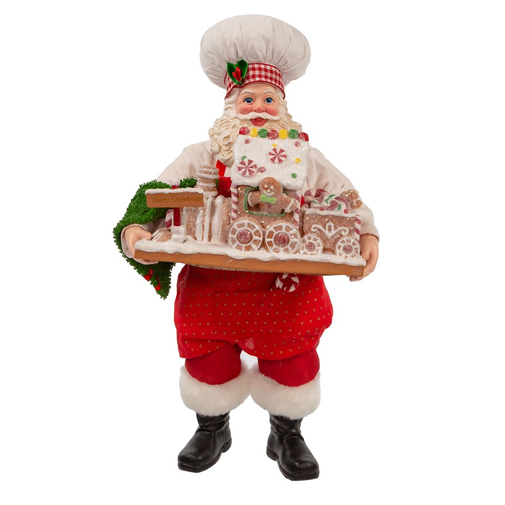 Santa with Gingerbread Train