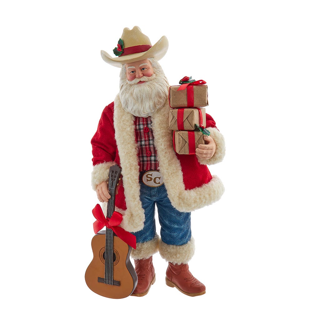 Western Santa with Guitar