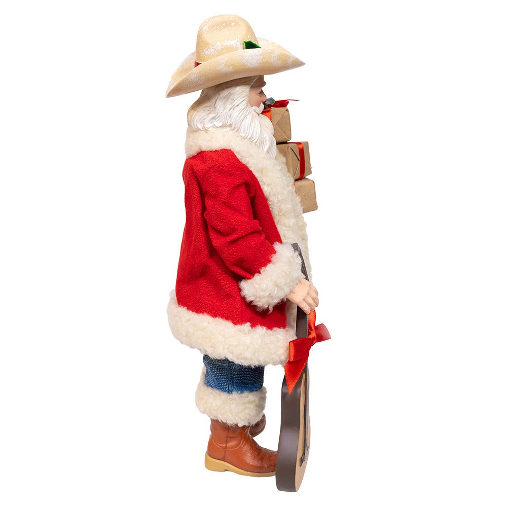 Western Santa with Guitar