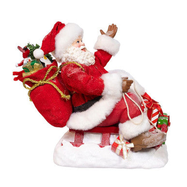 Kurt Adler 8.5" Fabriché Santa on Sled