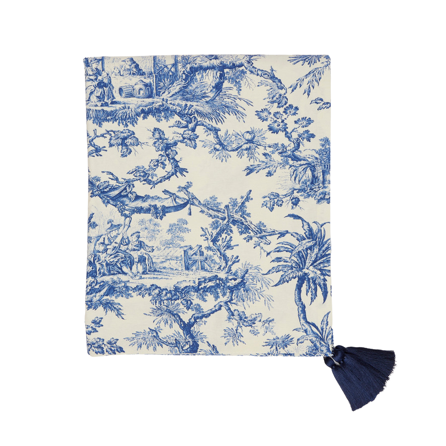 Blue Toile Tablecloth