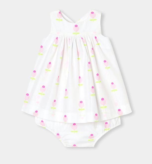 Baby girl dress in poplin