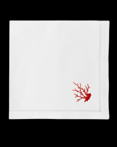 Coral Branch Red Napkin