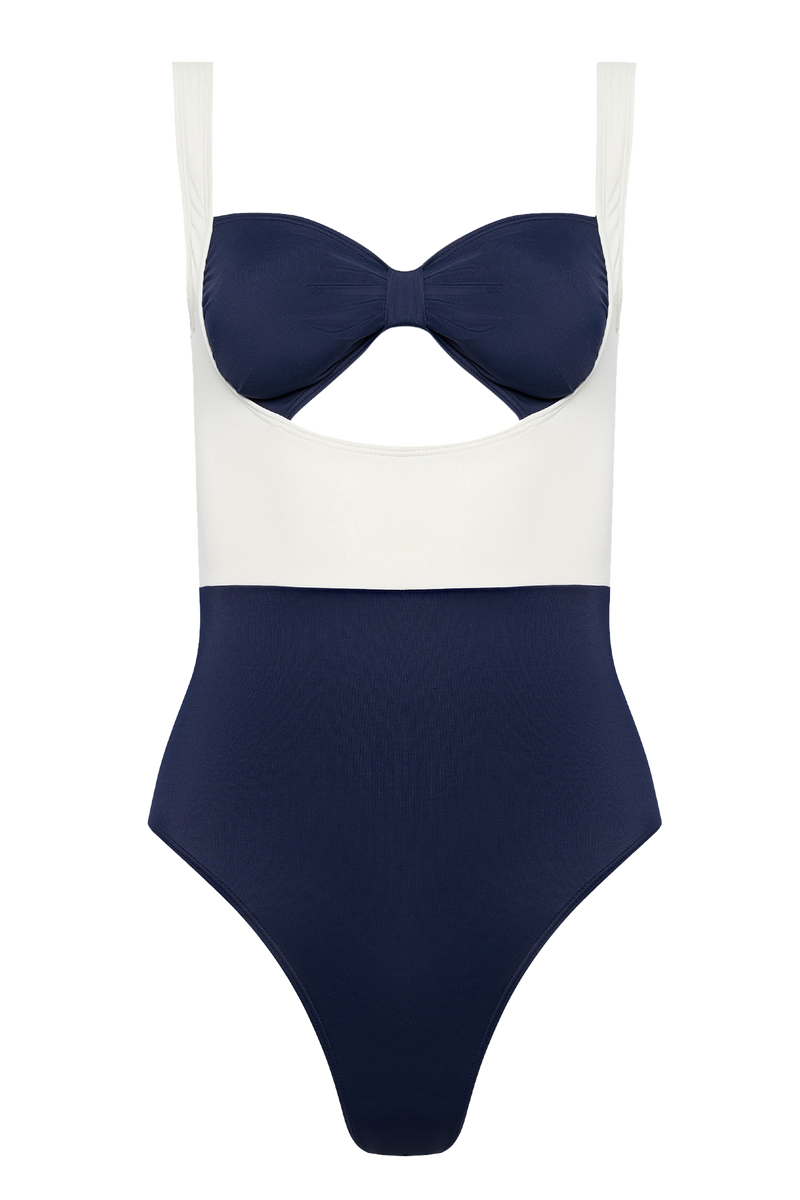 The Pamela in Navy & Ivory