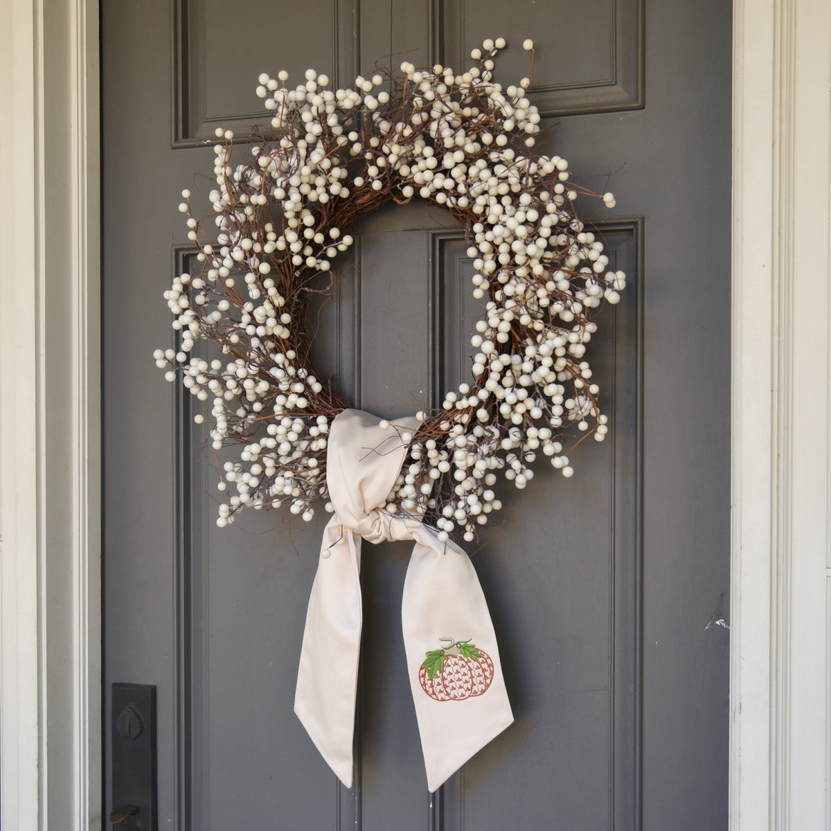 Pumpkin Wreath Sash