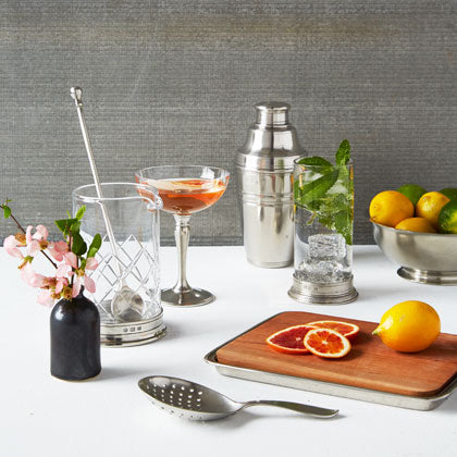 Mixing Glass, Cocktail Strainer & Stirrer Set