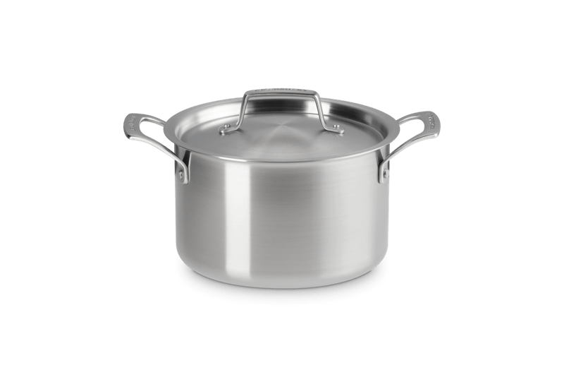 Essential Stainless Steel Deep Round Stockpot, 4 qt.