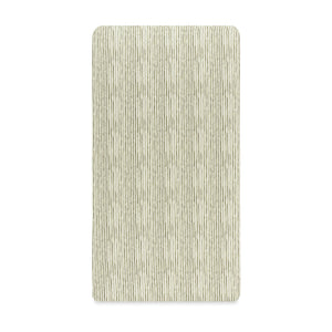 Crib Sheet in GOTS Certified Organic Brushed Cotton by Nate Berkus in Juniper Stripe