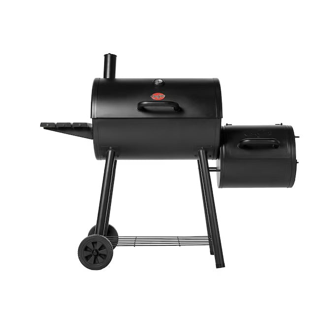 Char-Griller Smokin' Pro Black Horizontal Charcoal Smoker