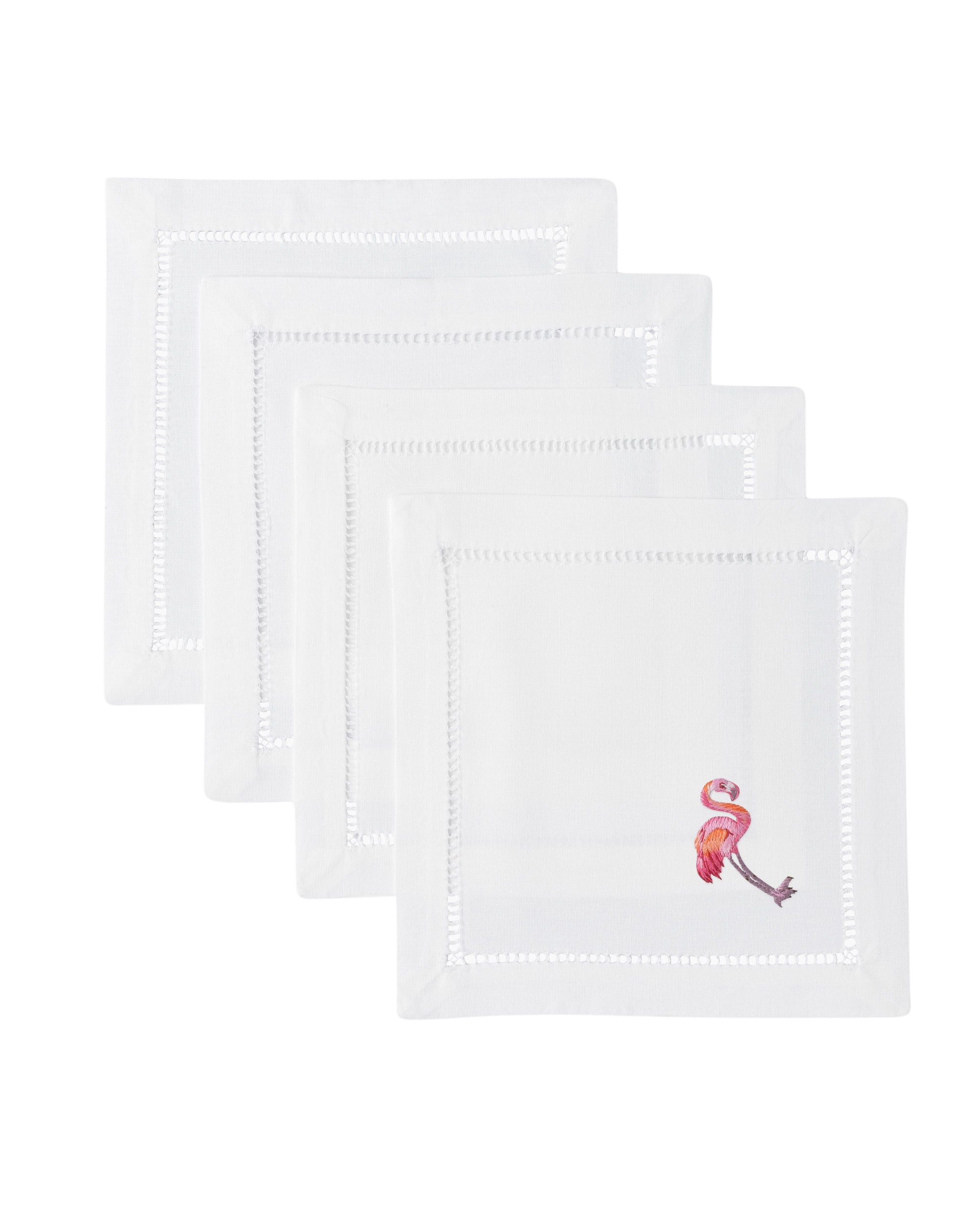 Henry Handwork Flamingo Cocktail Napkin