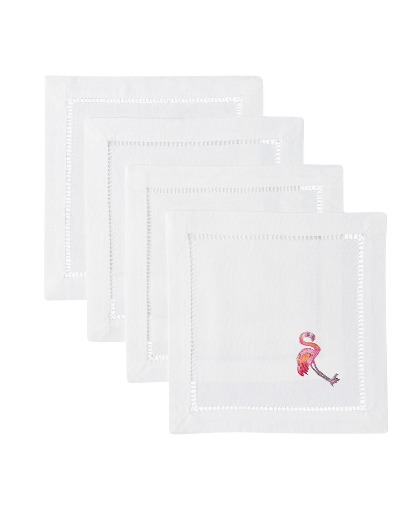 Flamingo Cocktail Napkin Set