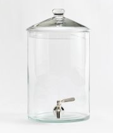 Clear Glass Drink Dispenser