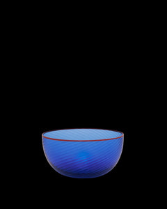 Salon Murano Glass Bowl in Dark Blue