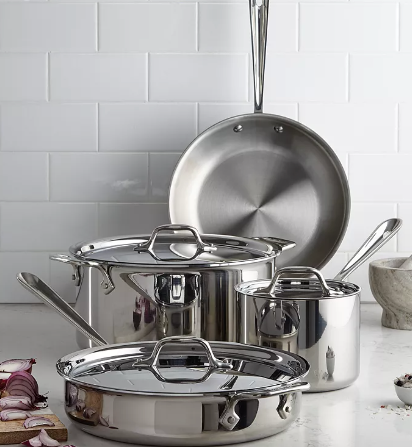 All-CladD3 Stainless Steel Cookware Set