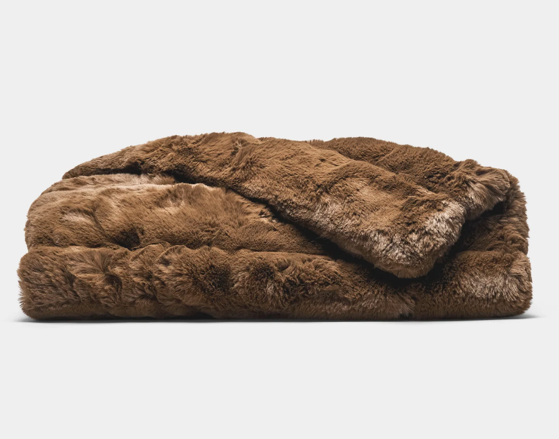 Channel Cuddle Blanket - Walnut