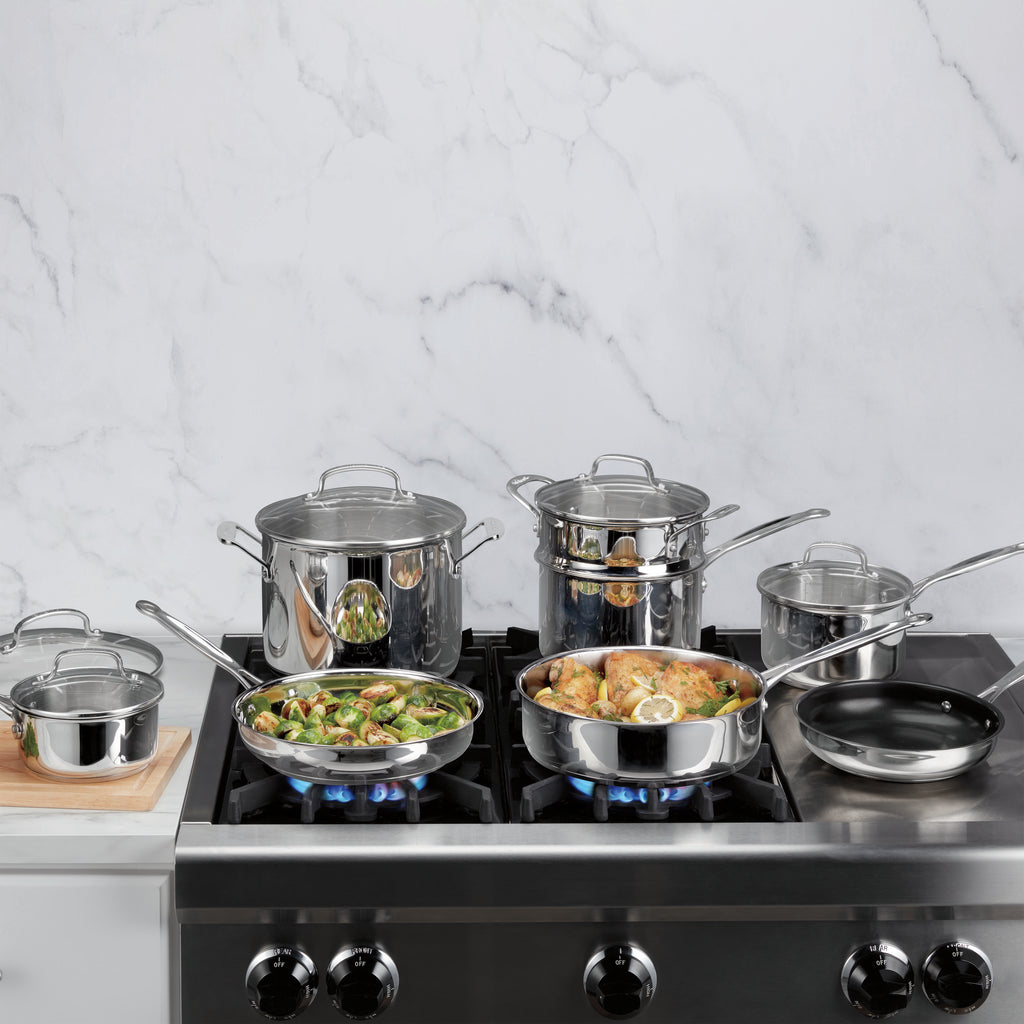 Chef's Classic® Stainless Cookware 13-Piece Set in Stainless Steel