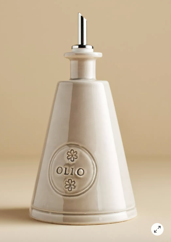 CUCINA Tall Olive Oil Cruet In White