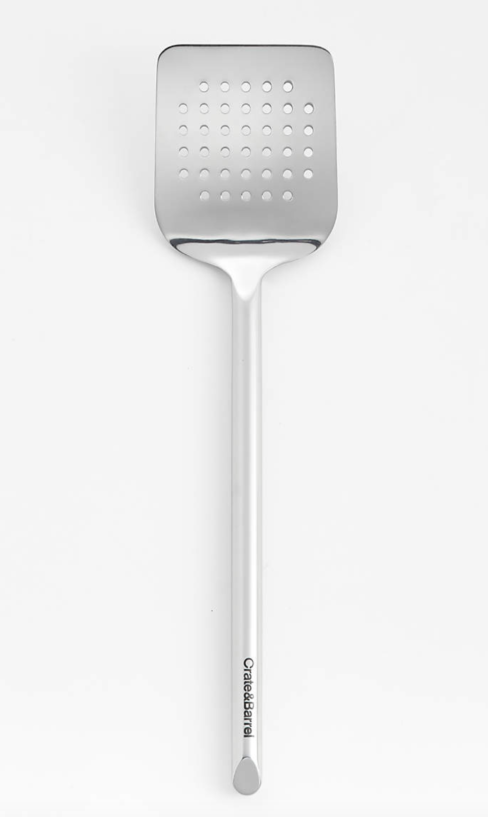 Crate & Barrel Stainless Steel Slotted Turner