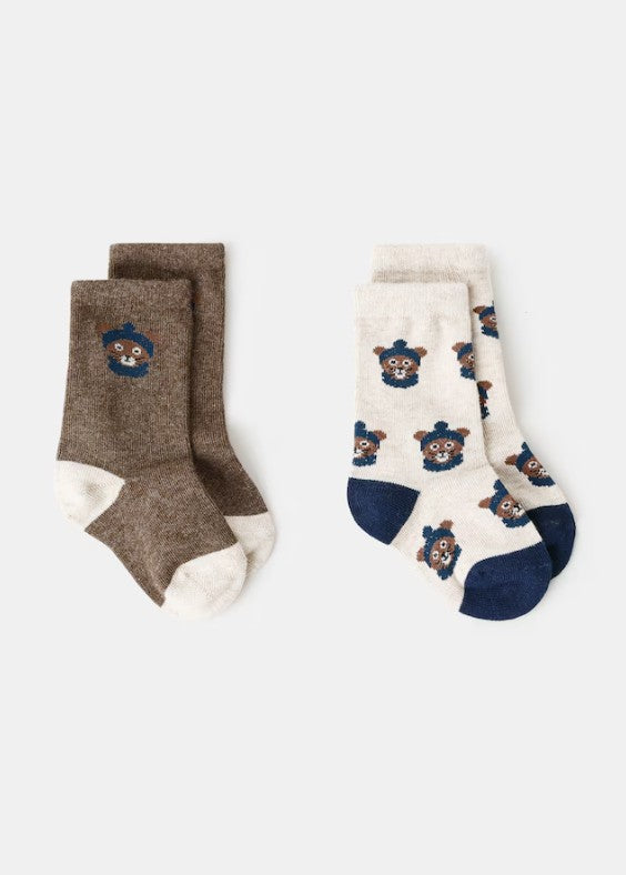 2 pack patterned socks
