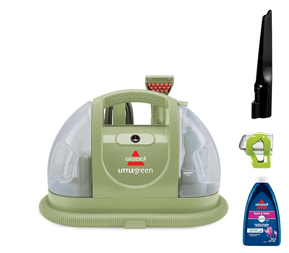 BISSELL Little Green Multi-Purpose Portable Carpet and Upholstery Cleaner, Car and Auto Detailer, with Exclusive Specialty Tools, Green, 1400B