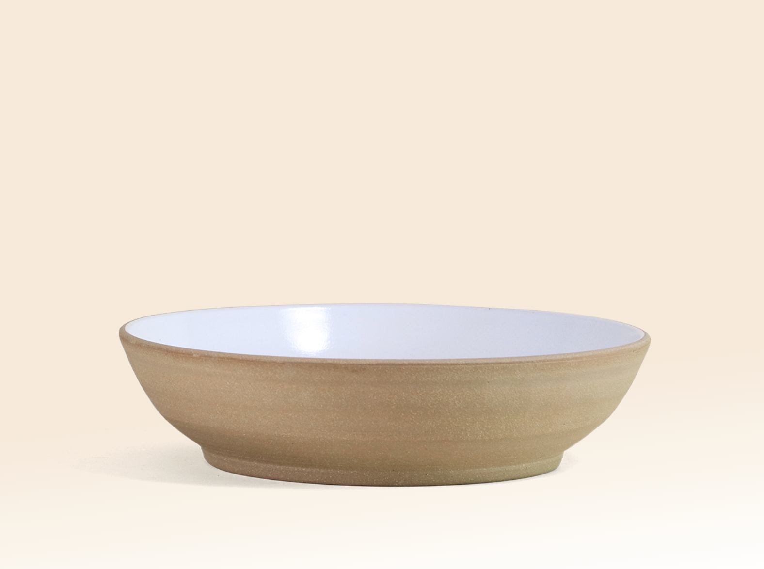 13" Serving Bowl (Toasted/White)