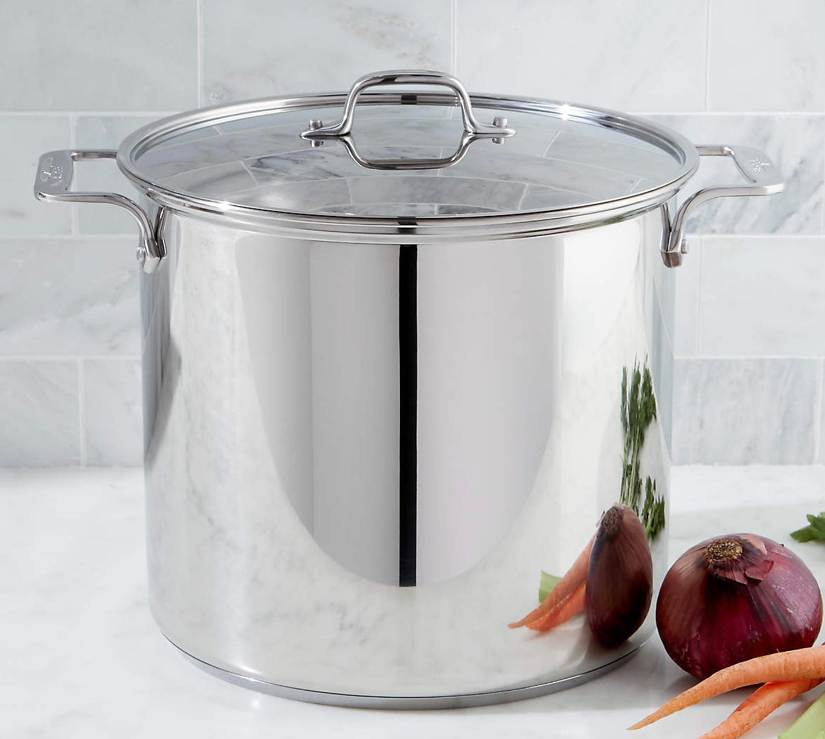 All-Clad © Stainless Steel 16-Qt. Stockpot with Lid